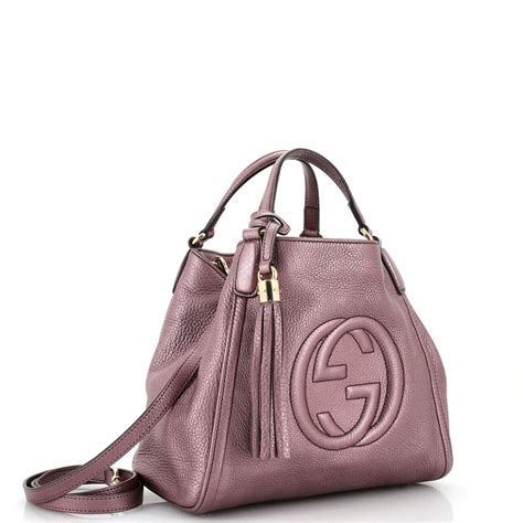 size of gucci soho convertible shoulder bag|gucci adjustable shoulder handbags.